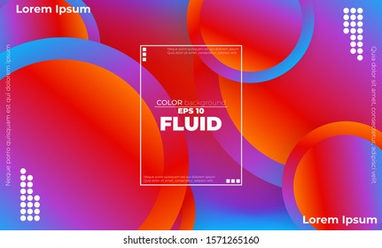 Abstract fluid color pattern of neon color liquid gradient background with modern geometric dynamic motion style Suitable For Wallpaper, Banner, Background, Card, Book Illustration, landing page