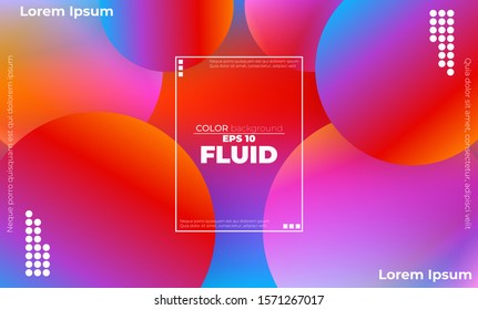 Abstract fluid color pattern of neon color liquid gradient background with modern geometric dynamic motion style Suitable For Wallpaper, Banner, Background, Card, Book Illustration, landing page