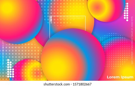 Abstract fluid color pattern of neon color liquid gradient background with modern geometric dynamic motion style Suitable For Wallpaper, Banner, Background, Card, Book Illustration, landing page,