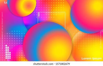 Abstract fluid color pattern of neon color liquid gradient background with modern geometric dynamic motion style Suitable For Wallpaper, Banner, Background, Card, Book Illustration, landing page,