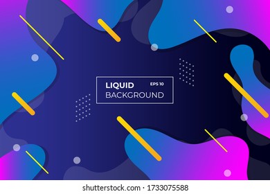 Abstract fluid color pattern of neon color liquid gradient background with modern geometric dynamic motion style Suitable For Wallpaper, Banner, Background, Book Illustration, landing page,and other