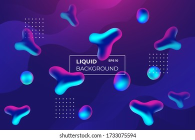 Abstract fluid color pattern of neon color liquid gradient background with modern geometric dynamic motion style Suitable For Wallpaper, Banner, Background, Book Illustration, landing page,and other