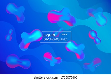 Abstract fluid color pattern of neon color liquid gradient background with modern geometric dynamic motion style Suitable For Wallpaper, Banner, Background, Book Illustration, landing page,and other