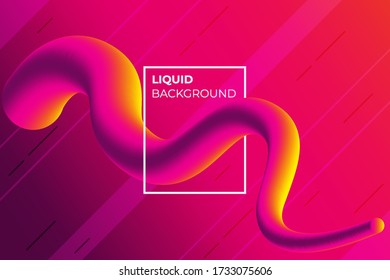 Resumen del patrón de color del fluido del neón color del fondo del gradiente líquido con un estilo de movimiento dinámico geométrico moderno Adecuado para papel tapiz, cartel, fondo, ilustración del libro, página de aterrizaje y otros