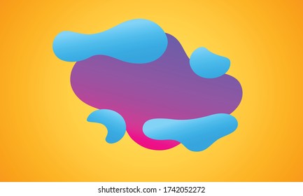 Abstract fluid color pattern of neon color liquid gradient background with modern geometric dynamic motion style Suitable For Wallpaper, Banner, Background, Book Illustration, landing page,and other