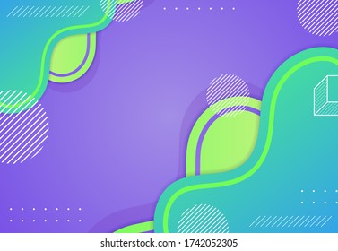 Resumen del patrón de color del fluido del neón color del fondo del gradiente líquido con un estilo de movimiento dinámico geométrico moderno Adecuado para papel tapiz, cartel, fondo, ilustración del libro, página de aterrizaje y otros