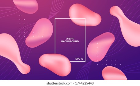 Abstract fluid color pattern of neon color liquid gradient background with modern geometric dynamic motion style Suitable For Wallpaper, Banner, Background, Book Illustration, landing page,and other