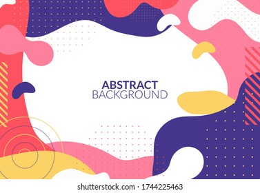 Abstraktes, flüssiges Farbmuster mit neonfarbigem Farbverlauf mit modernem geometrischem dynamischen Bewegungsstil, geeignet für Hintergrundbilder, Banner, Hintergrund, Buchillustration, Landing-Page und andere