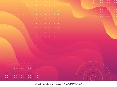 Abstract fluid color pattern of neon color liquid gradient background with modern geometric dynamic motion style Suitable For Wallpaper, Banner, Background, Book Illustration, landing page,and other