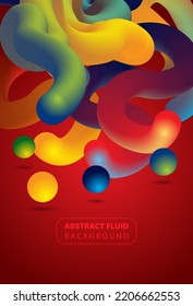 Abstract fluid color pattern of neon color liquid gradient background 