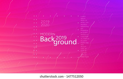 Abstract fluid colorful backdrop with dynamic shapes composition. Liquid geometric elements. Vector.