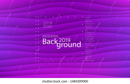 Abstract fluid colorful backdrop with dynamic shapes composition. Liquid geometric elements. Vector.