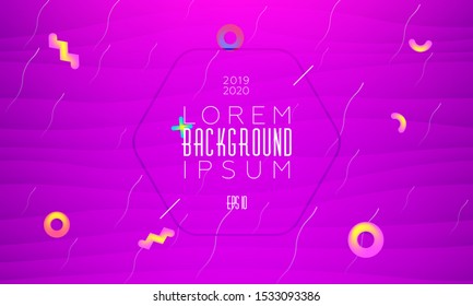 Abstract fluid colorful backdrop with dynamic shapes composition. Liquid geometric elements. Vector.
