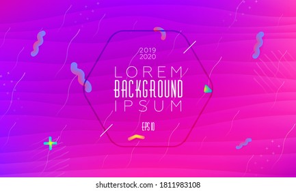 Abstract fluid colorful backdrop with dynamic shapes composition. Liquid geometric elements. Vector.