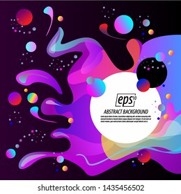 Abstract fluid colorful abstract background