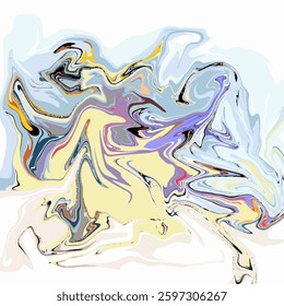 An abstract, fluid, and colorful digital artwork with swirling patterns and a mix of pastel and bold hues, evoking a sense of motion and creativity.