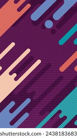 Abstract fluid colorful flat design