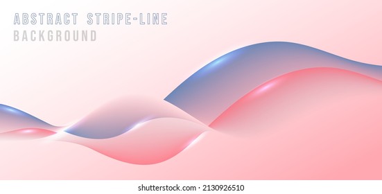 Abstract fluid colorful mesh stripe lines pattern decorative. Overlapping design for artwork copy space of text background. Illustration vector