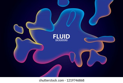 Abstract fluid colors background. Liquid shape design.