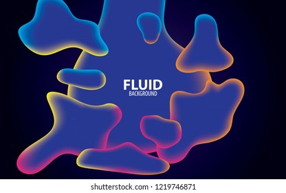 Abstract fluid colors background. Liquid shape design.