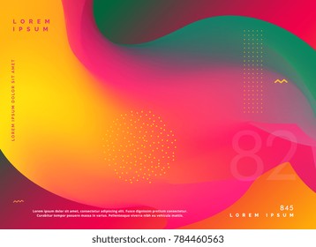 abstract fluid colors gradient shape background