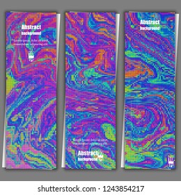 Abstract fluid creative background. Baner template. Eps10 Vector illustration