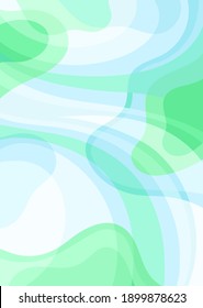 Abstract Fluid Creative Card Vector Template with Dynamic Shapes