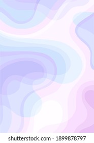 Abstract Fluid Creative Card Vector Template with Dynamic Shapes