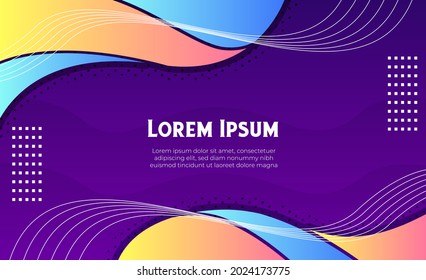 Resumen Fluid creativo para plantillas de medios sociales, tarjetas, portadas de color. Diseño geométrico, líquidos, formas. Diseño de moda vectorial colorido, forma gráfica de fluido geométrico, fondo vectorial.