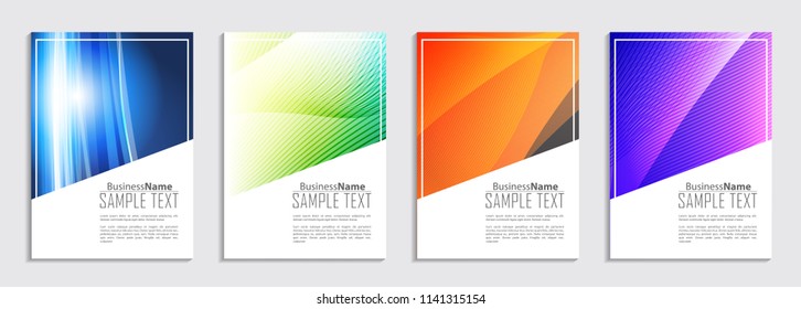 Abstract Fluid creative template, card, color covers set. Geometric design shape. Trendy Style Poster Color Set Background. Flat style Abstract Design Banner, Web, Promotion, Placard, Billboard. 