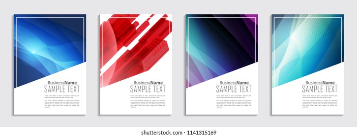Abstract Fluid creative template, card, color covers set. Geometric design shape. Trendy Style Poster Color Set Background. Flat style Abstract Design Banner, Web, Promotion, Placard, Billboard. 