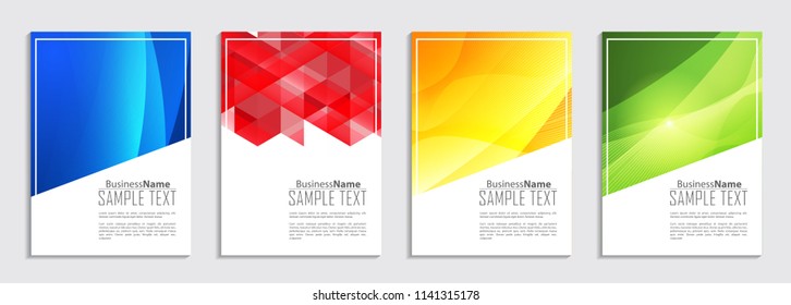 Abstract Fluid creative template, card, color covers set. Geometric design shape. Trendy Style Poster Color Set Background. Flat style Abstract Design Banner, Web, Promotion, Placard, Billboard. 
