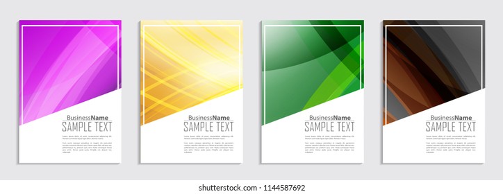 Abstract Fluid creative template, card, color covers set. Geometric design shape. Trendy Style Poster Color Set Background. Flat style Abstract Design Banner, Web, Promotion, Placard, Billboard. 