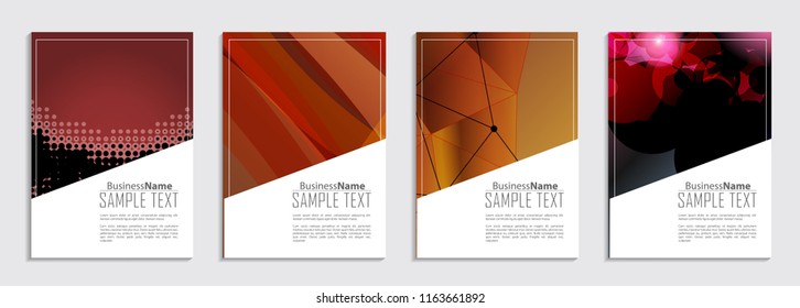 Abstract Fluid creative template, card, color covers set. Geometric design shape. Trendy Style Poster Color Set Background. Flat style Abstract Design Banner, Web, Promotion, Placard, Billboard. 