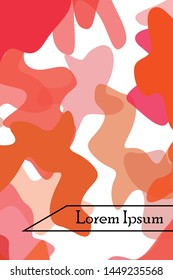 Abstract Fluid creative template, card, color cover. Watercolor design, liquids, shapes. Trendy vector.