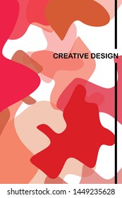 Abstract Fluid creative template, card, color cover. Watercolor design, liquids, shapes. Trendy vector.