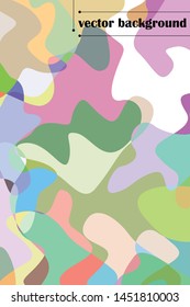 Abstract Fluid creative template, card, color cover. Watercolor design, liquids, shapes. Trendy vector.