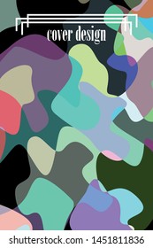 Abstract Fluid creative template, card, color cover. Watercolor design, liquids, shapes. Trendy vector.