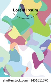 Abstract Fluid creative template, card, color cover. Watercolor design, liquids, shapes. Trendy vector.