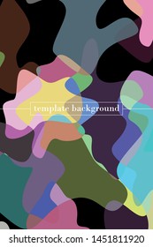 Abstract Fluid creative template, card, color cover. Watercolor design, liquids, shapes. Trendy vector.