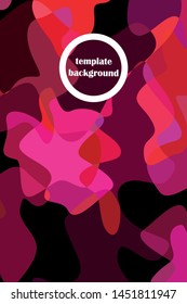 Abstract Fluid creative template, card, color cover. Watercolor design, liquids, shapes. Trendy vector.