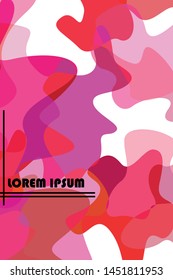 Abstract Fluid creative template, card, color cover. Watercolor design, liquids, shapes. Trendy vector.