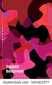 Abstract Fluid creative template, card, color cover. Watercolor design, liquids, shapes. Trendy vector.