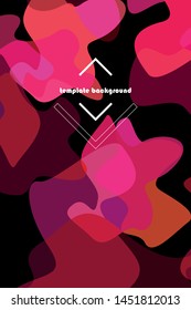 Abstract Fluid creative template, card, color cover. Watercolor design, liquids, shapes. Trendy vector.
