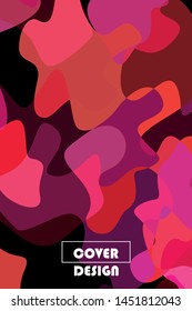 Abstract Fluid creative template, card, color cover. Watercolor design, liquids, shapes. Trendy vector.
