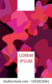 Abstract Fluid creative template, card, color cover. Watercolor design, liquids, shapes. Trendy vector.