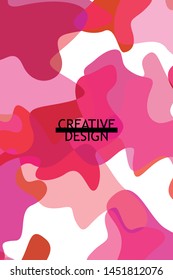 Abstract Fluid creative template, card, color cover. Watercolor design, liquids, shapes. Trendy vector.