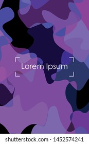 Abstract Fluid creative template, card, color cover. Watercolor design, liquids, shapes. Trendy vector.