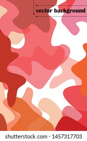 Abstract Fluid creative template, card, color cover. Watercolor design, liquids, shapes. Trendy vector.