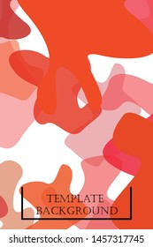 Abstract Fluid creative template, card, color cover. Watercolor design, liquids, shapes. Trendy vector.